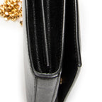 Shoulder Bag Star Kate Chain Black Grain de Poudre Leather