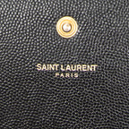 Shoulder Bag Star Kate Chain Black Grain de Poudre Leather