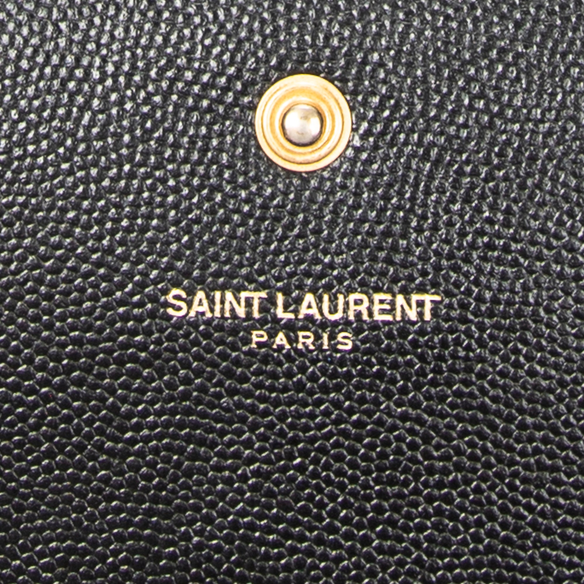 Shoulder Bag Star Kate Chain Black Grain de Poudre Leather