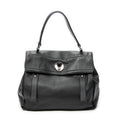 Shoulder Bag Muse Two Black Grained Calfskin Leather