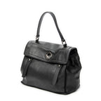 Shoulder Bag Muse Two Black Grained Calfskin Leather
