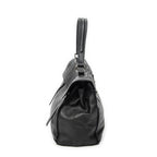 Shoulder Bag Muse Two Black Grained Calfskin Leather