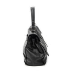 Shoulder Bag Muse Two Black Grained Calfskin Leather