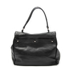Shoulder Bag Muse Two Black Grained Calfskin Leather