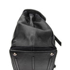 Shoulder Bag Muse Two Black Grained Calfskin Leather