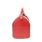 Travel Bag Keepall Black Stitching 50 Red Epi