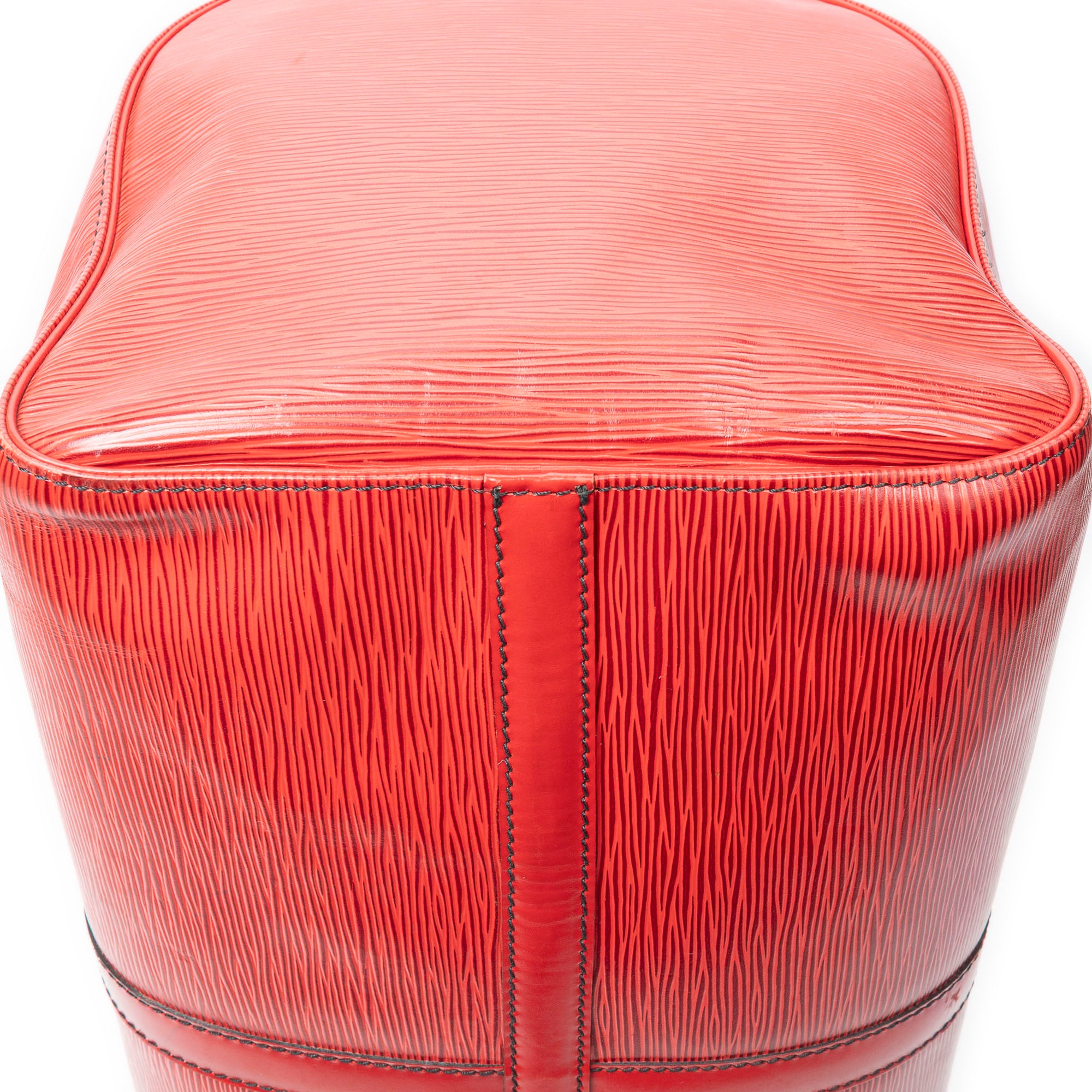Travel Bag Keepall Black Stitching 50 Red Epi