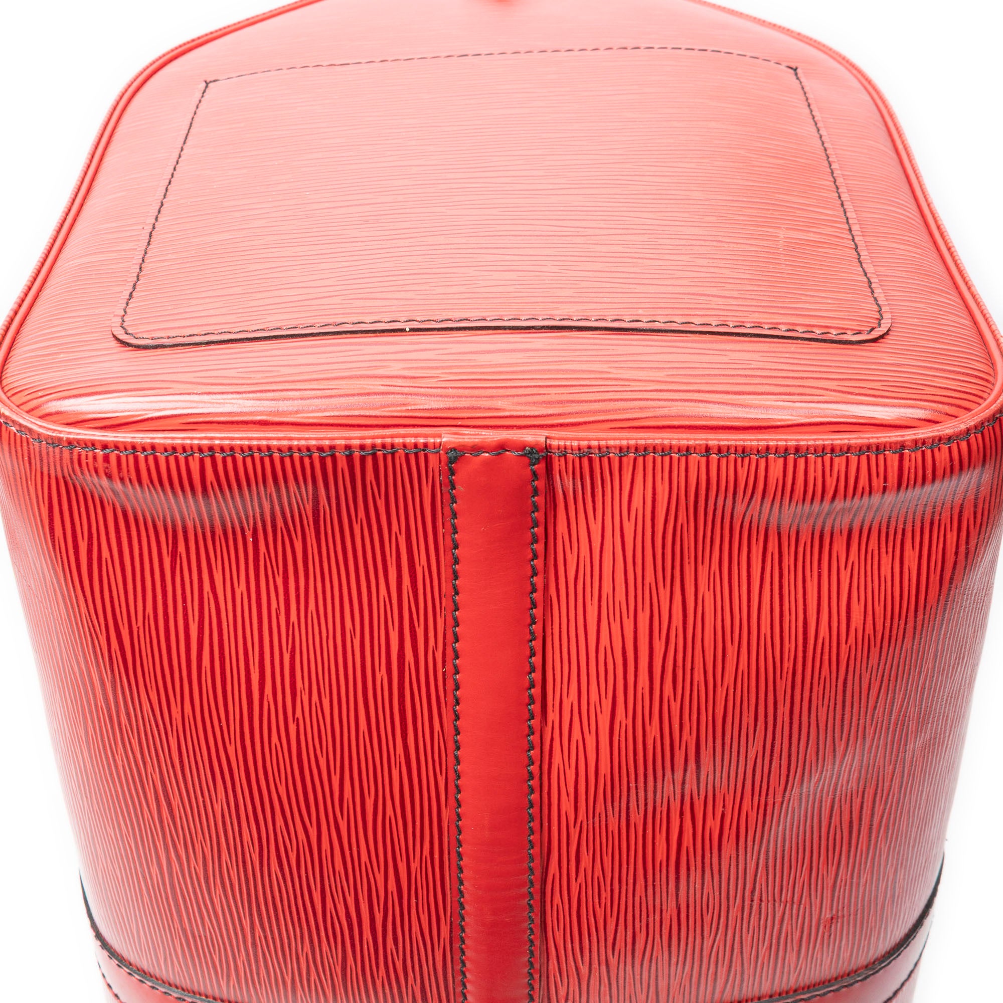 Travel Bag Keepall Black Stitching 50 Red Epi