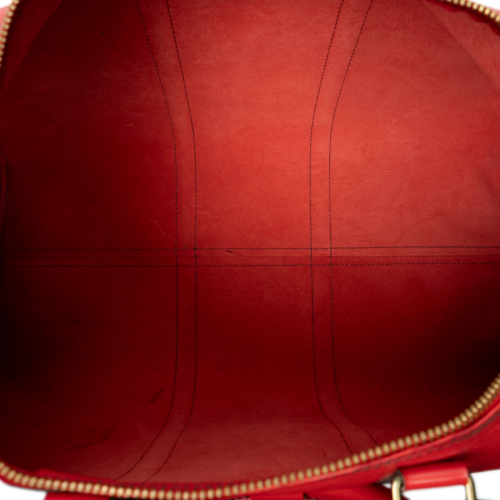 Travel Bag Keepall Black Stitching 50 Red Epi