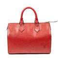 Handbag Speedy Black Stitching 25 Red Epi