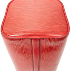 Handbag Speedy Black Stitching 25 Red Epi