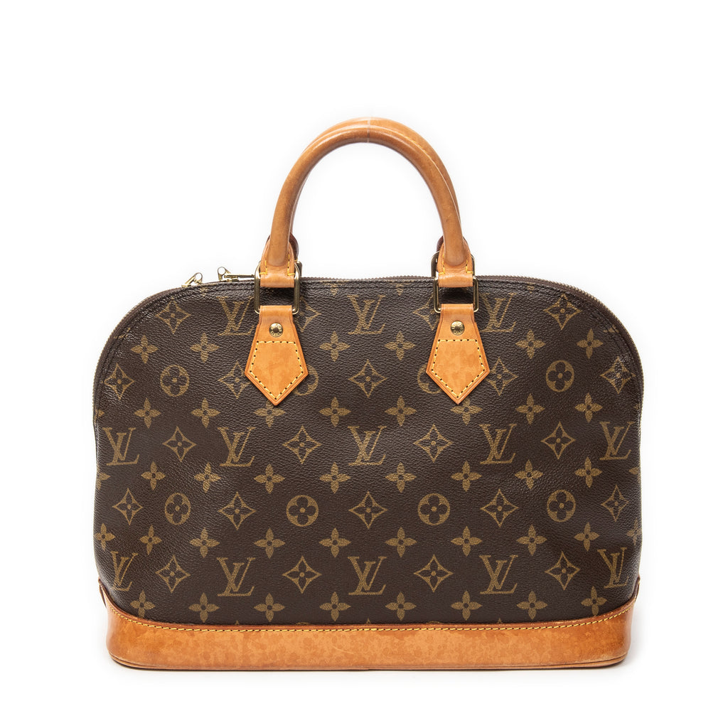 Handbag Alma PM Brown Monogram Canvas