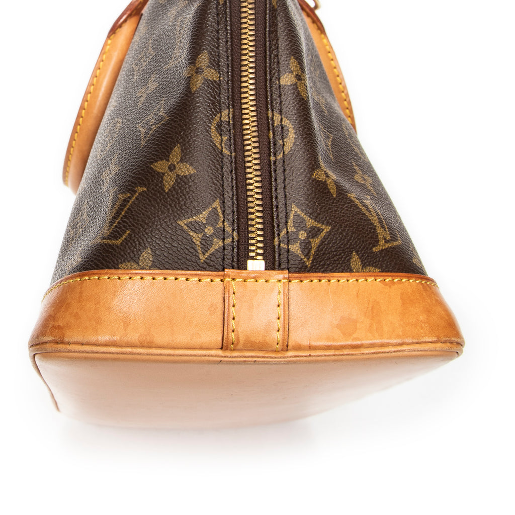 Handbag Alma PM Brown Monogram Canvas