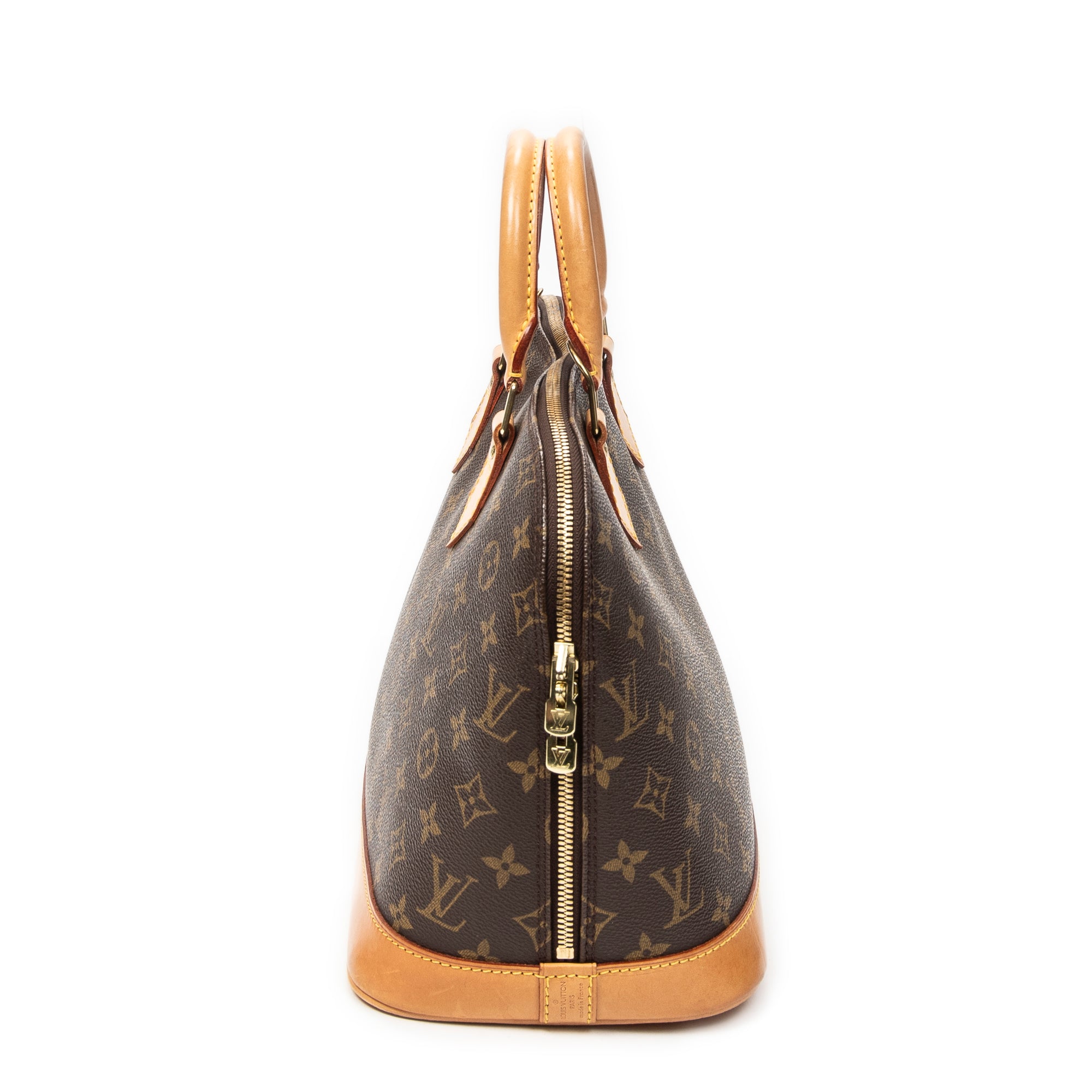 Handbag Alma PM Brown Monogram Canvas