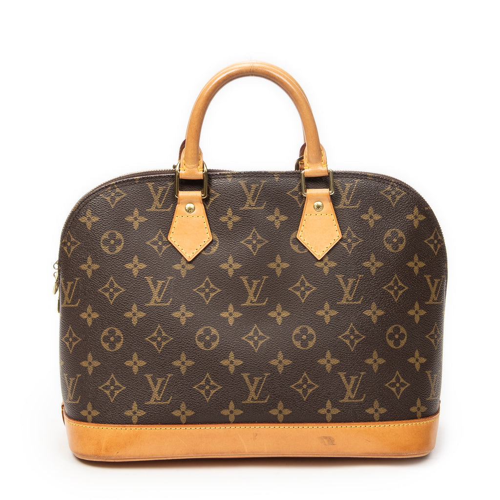 Handbag Alma PM Brown Monogram Canvas