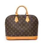 Handbag Alma PM Brown Monogram Canvas