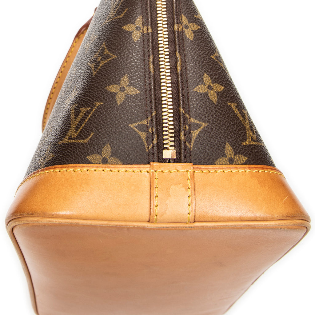 Handbag Alma PM Brown Monogram Canvas