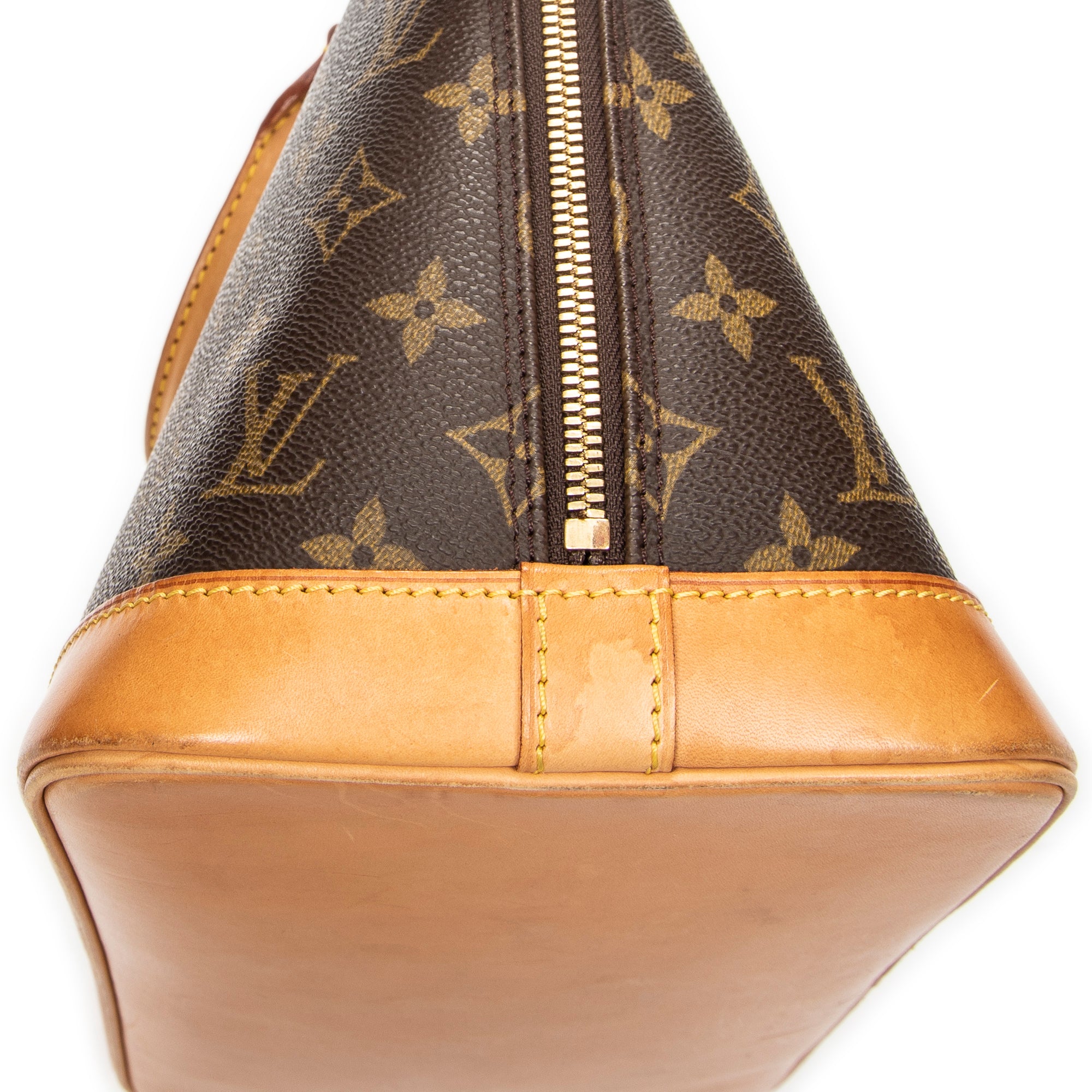Handbag Alma PM Brown Monogram Canvas