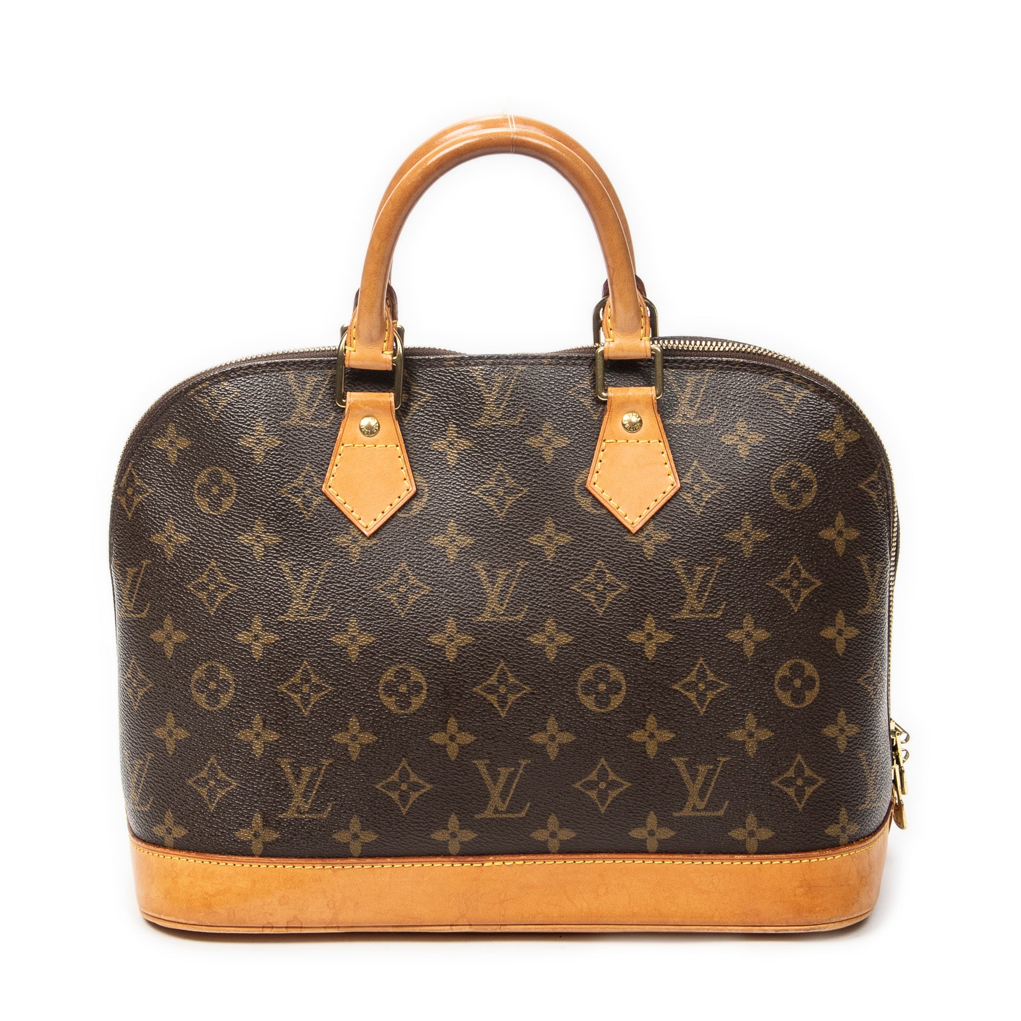 Handbag Alma PM Brown Monogram Canvas