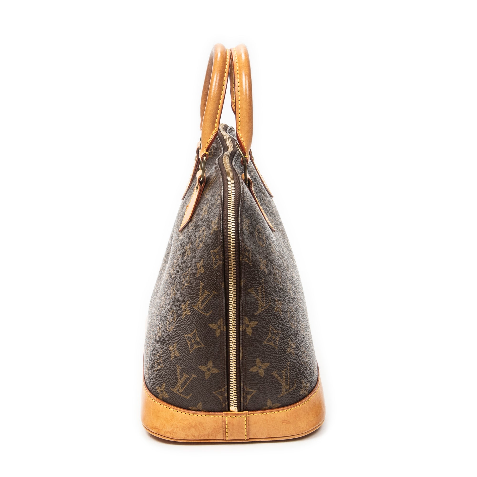 Handbag Alma PM Brown Monogram Canvas