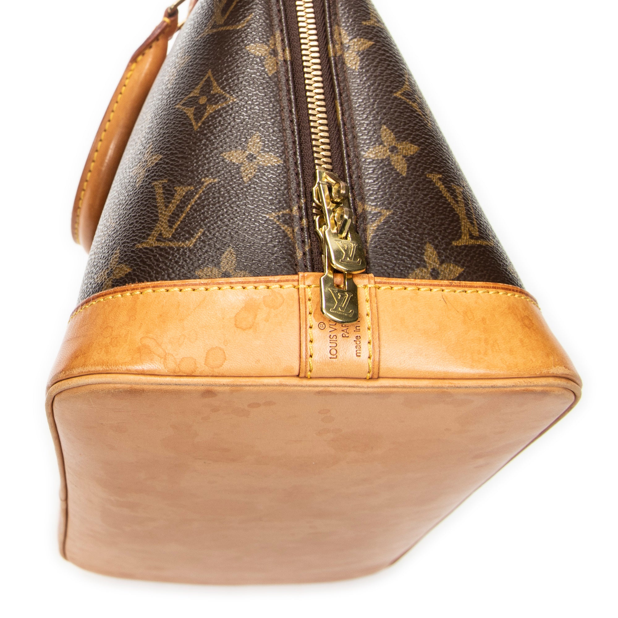 Handbag Alma PM Brown Monogram Canvas