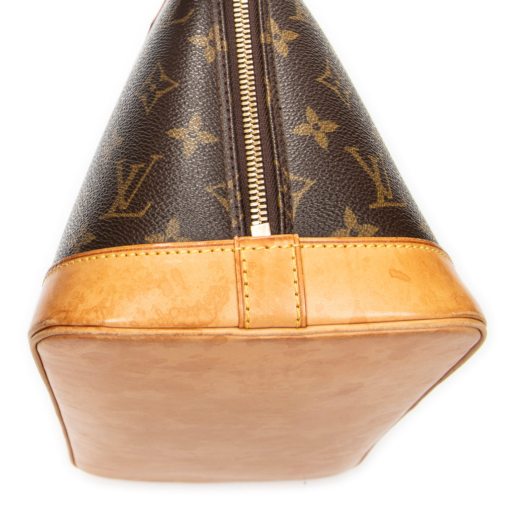 Handbag Alma PM Brown Monogram Canvas