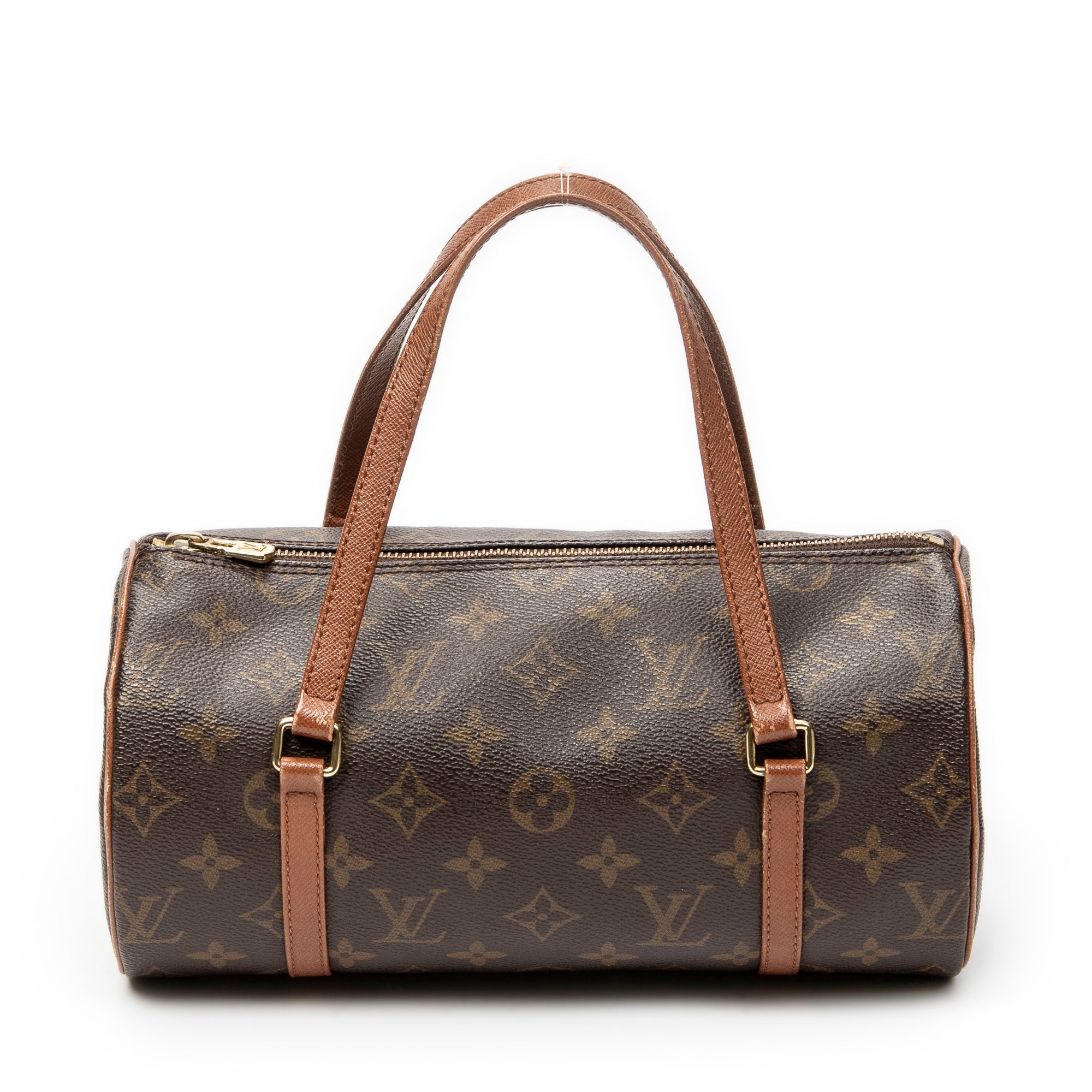 Handbag Papillon 26 Brown Monogram Canvas