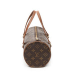 Handbag Papillon 26 Brown Monogram Canvas