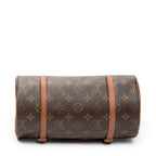 Handbag Papillon 26 Brown Monogram Canvas