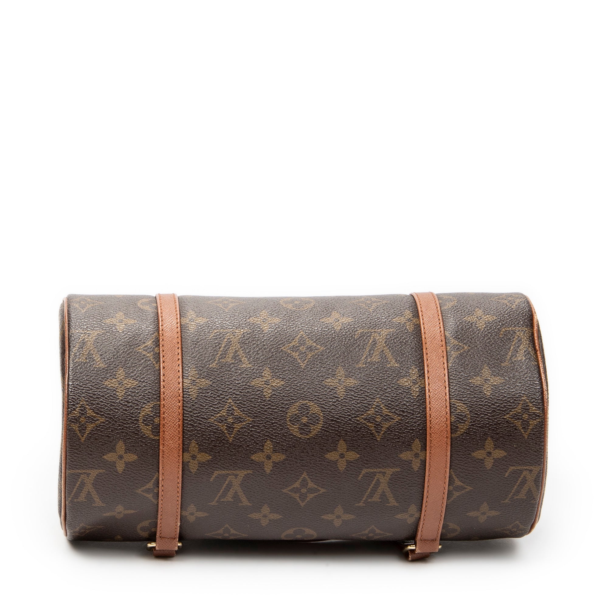 Handbag Papillon 26 Brown Monogram Canvas