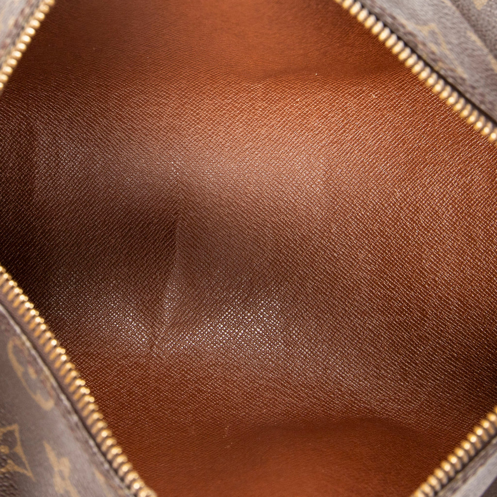 Handbag Papillon 26 Brown Monogram Canvas