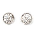 Earrings CC Wheels Clip On Earrings Silver Silver Plated