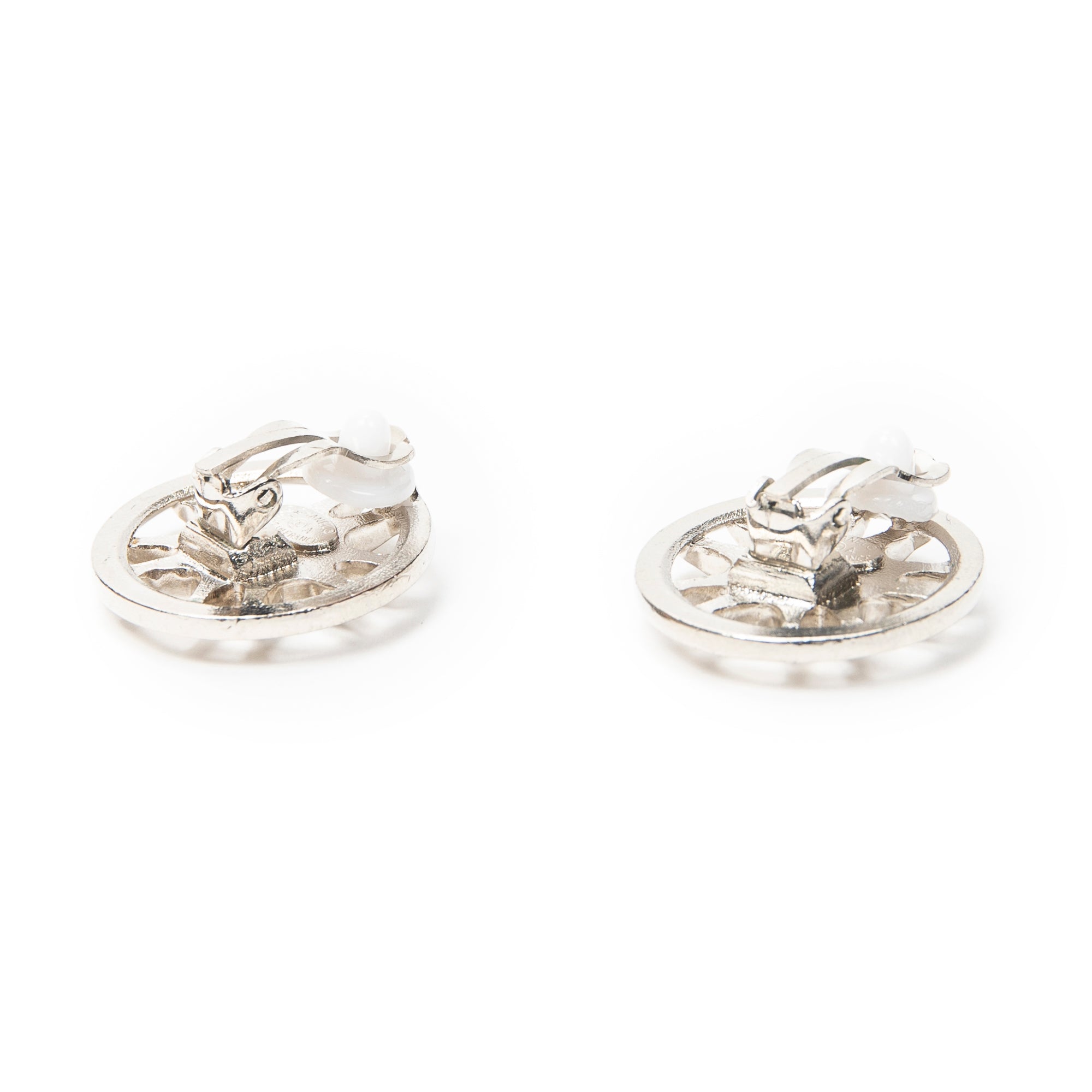 Earrings CC Wheels Clip On Earrings Silver Silver Plated