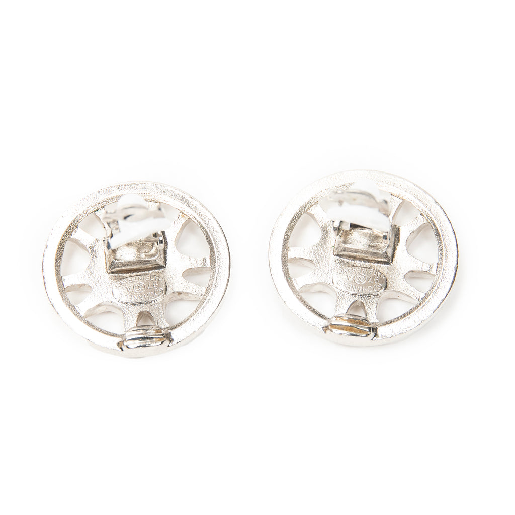 Earrings CC Wheels Clip On Earrings Silver Silver Plated