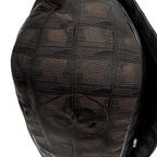 Shoulder Bag New Travel Line Flap Messenger Dark Brown Travel Line Nylon Canvas