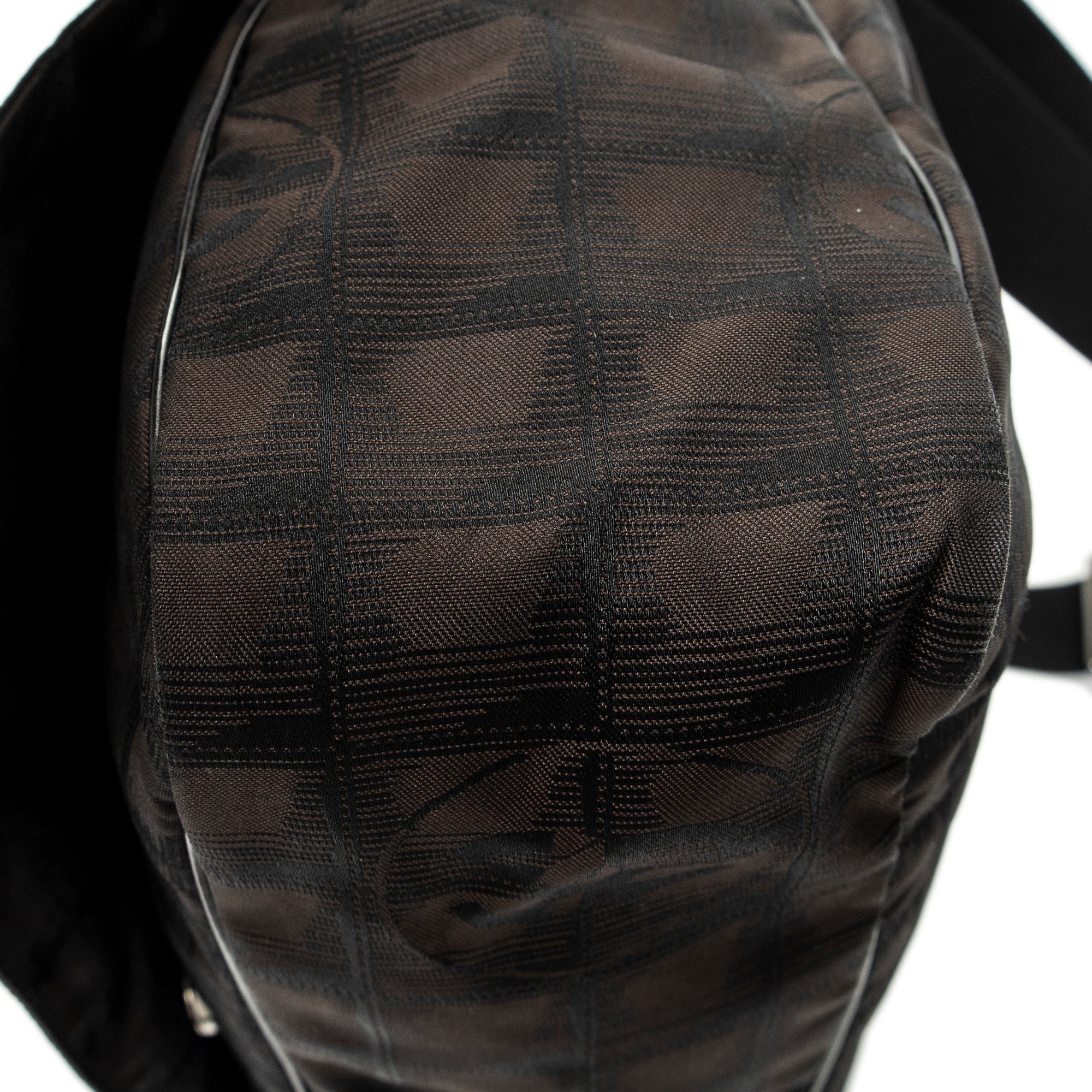 Shoulder Bag New Travel Line Flap Messenger Dark Brown Travel Line Nylon Canvas