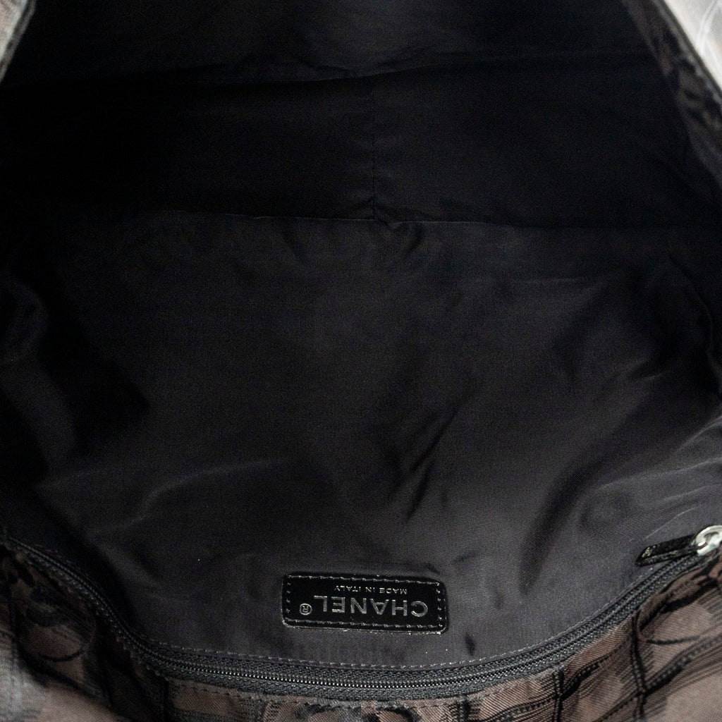 Shoulder Bag New Travel Line Flap Messenger Dark Brown Travel Line Nylon Canvas