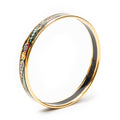 Bracelet Enamel Bangle PM Black Vase Motif