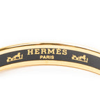 Bracelet Enamel Bangle PM Black Vase Motif