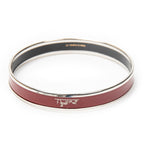 Bracelet Enamel Bangle PM Maroon Logo Motif
