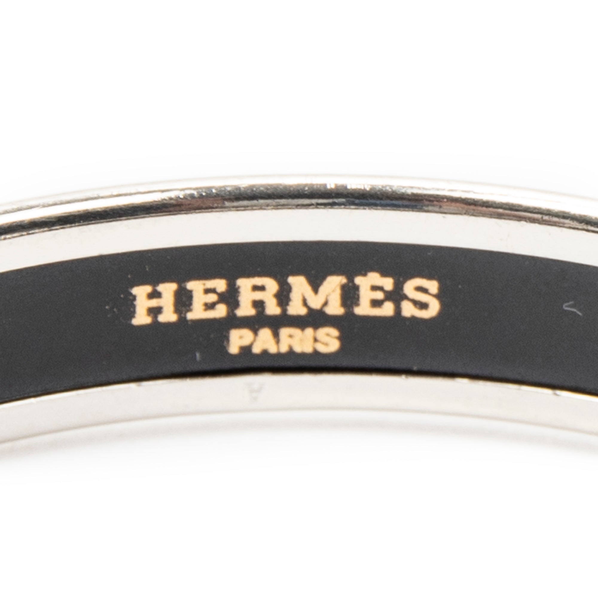 Bracelet Enamel Bangle PM Maroon Logo Motif