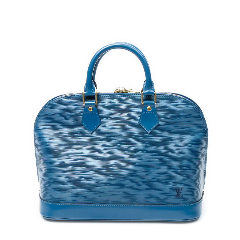 Handbag Alma PM Blue Epi