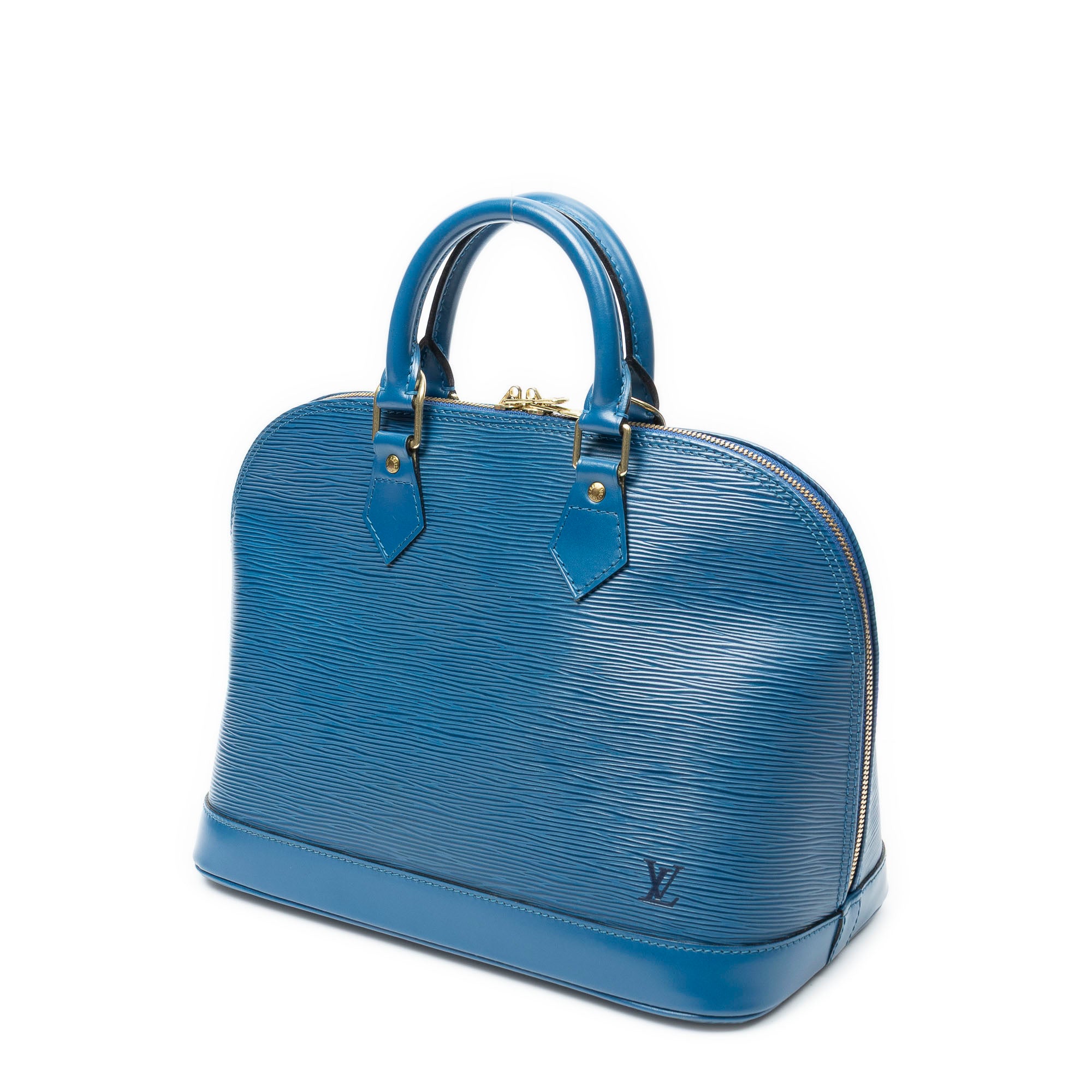 Handbag Alma PM Blue Epi
