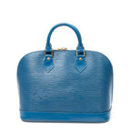 Handbag Alma PM Blue Epi
