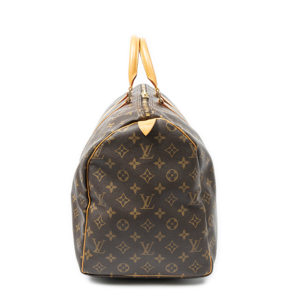 Travel Bag Keepall 50 Brown Monogram Canvas