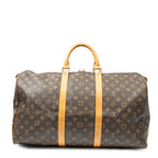 Travel Bag Keepall 50 Brown Monogram Canvas