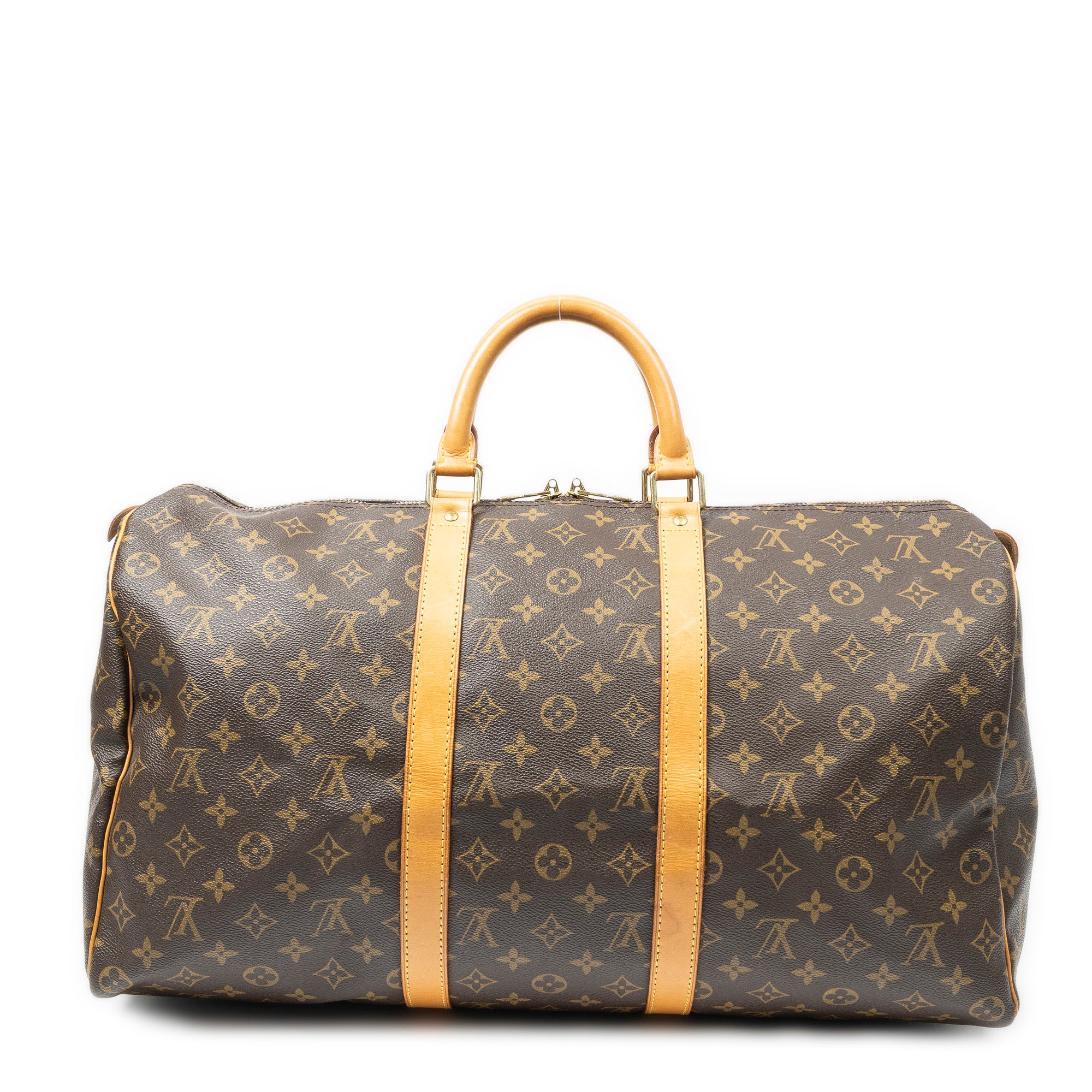 Travel Bag Keepall 50 Brown Monogram Canvas