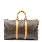 Travel Bag Keepall 50 Brown Monogram Canvas