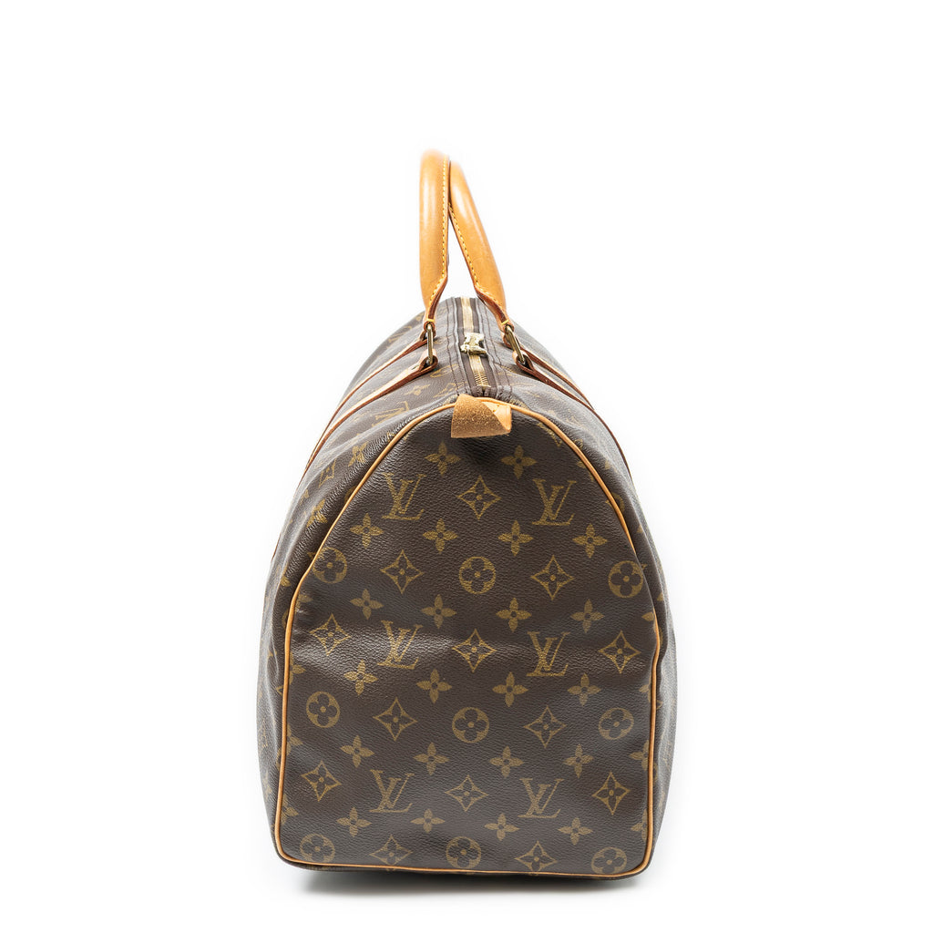 Travel Bag Keepall 50 Brown Monogram Canvas