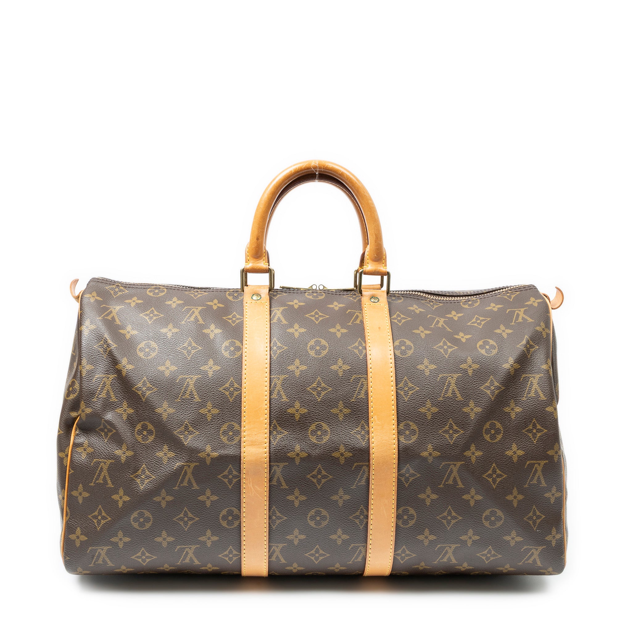 Travel Bag Keepall 50 Brown Monogram Canvas